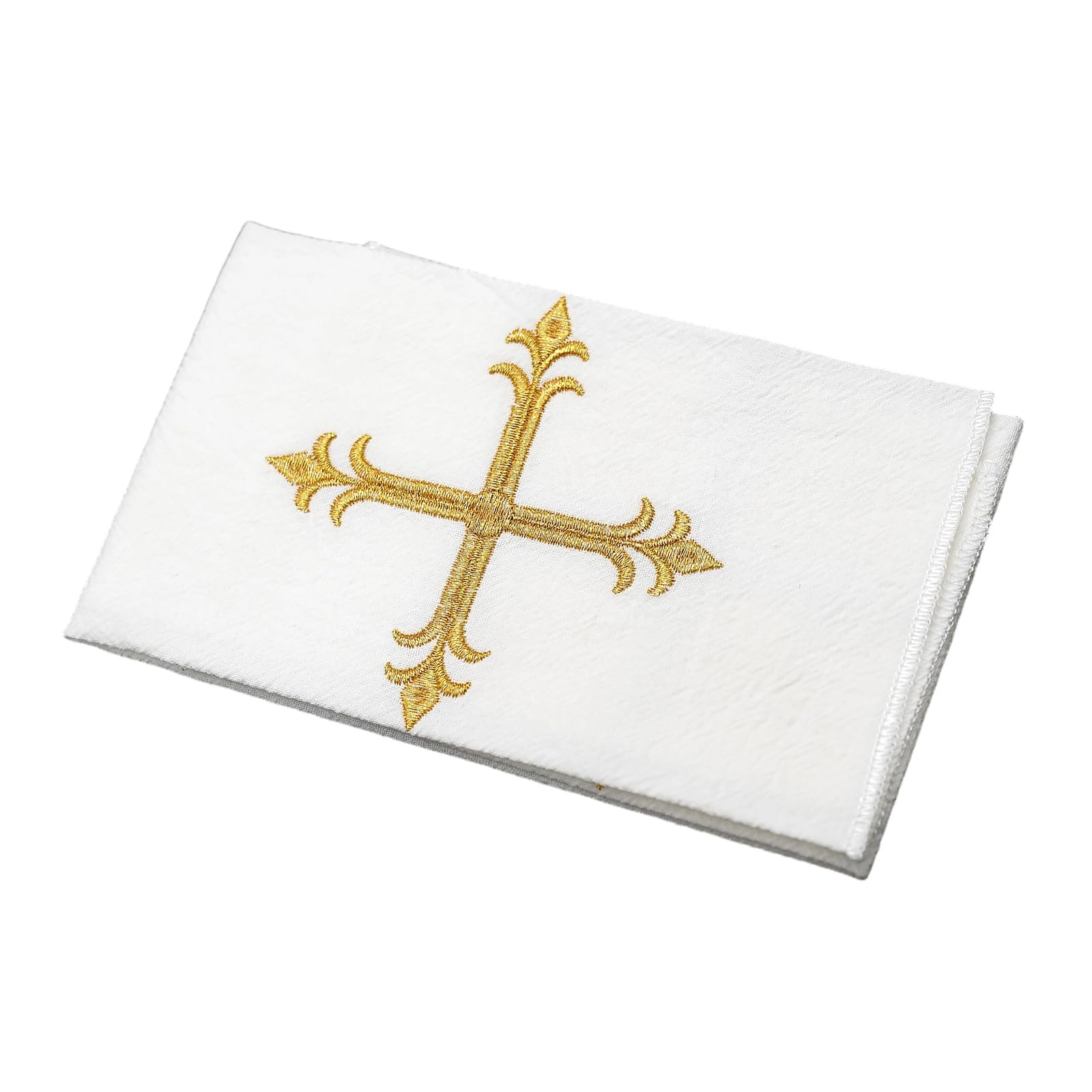 HDOYTXXM Catholic Colorful Holy Symbol Embroidered Cotton Linen Altars Cloth Handkerchief for Home Decors and Gifting Colorful Embroidery Holy Symbols Altars Cloth