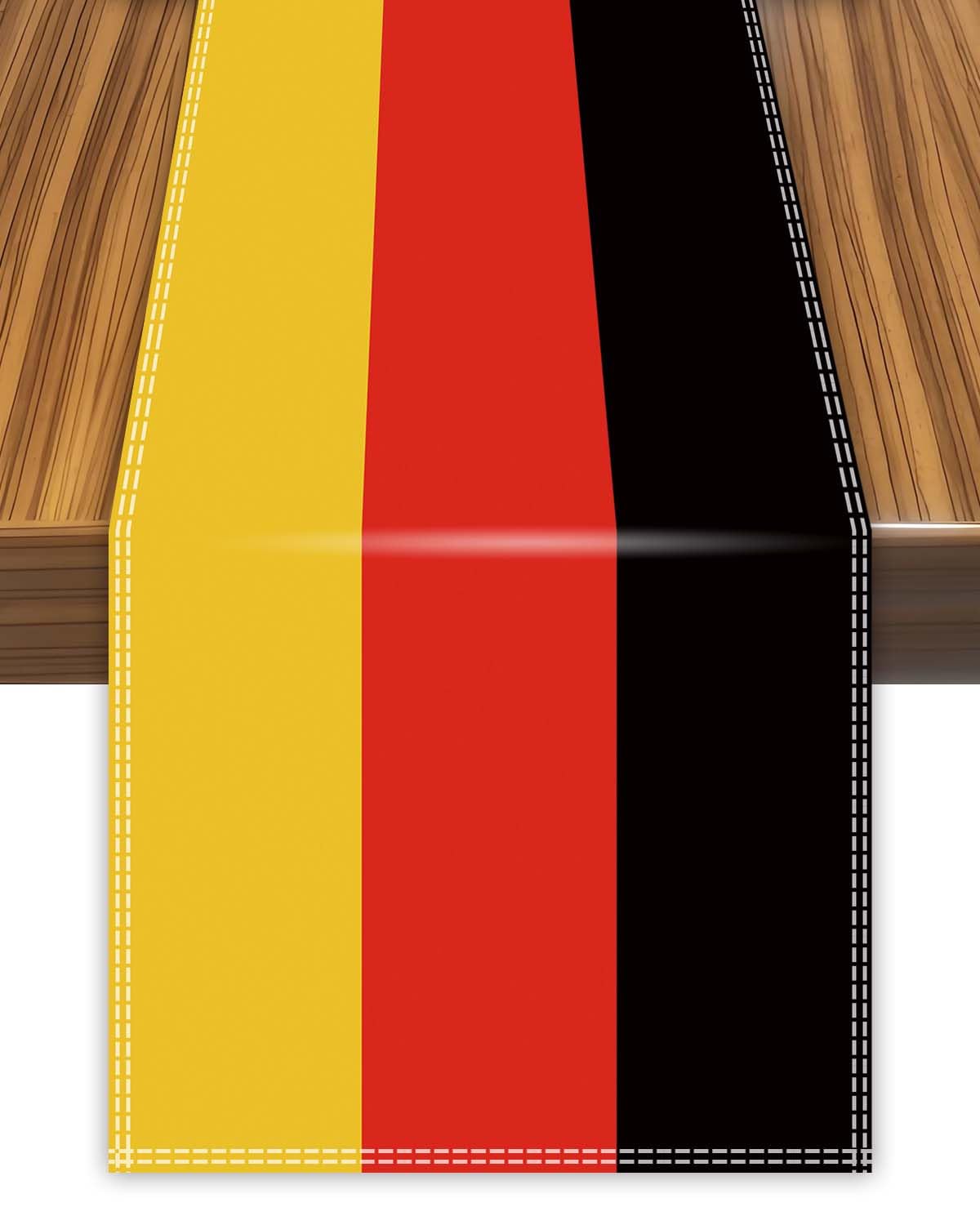 Germany Table Runner,German Deutschland Flag Tablecolth for Dining Home Decor