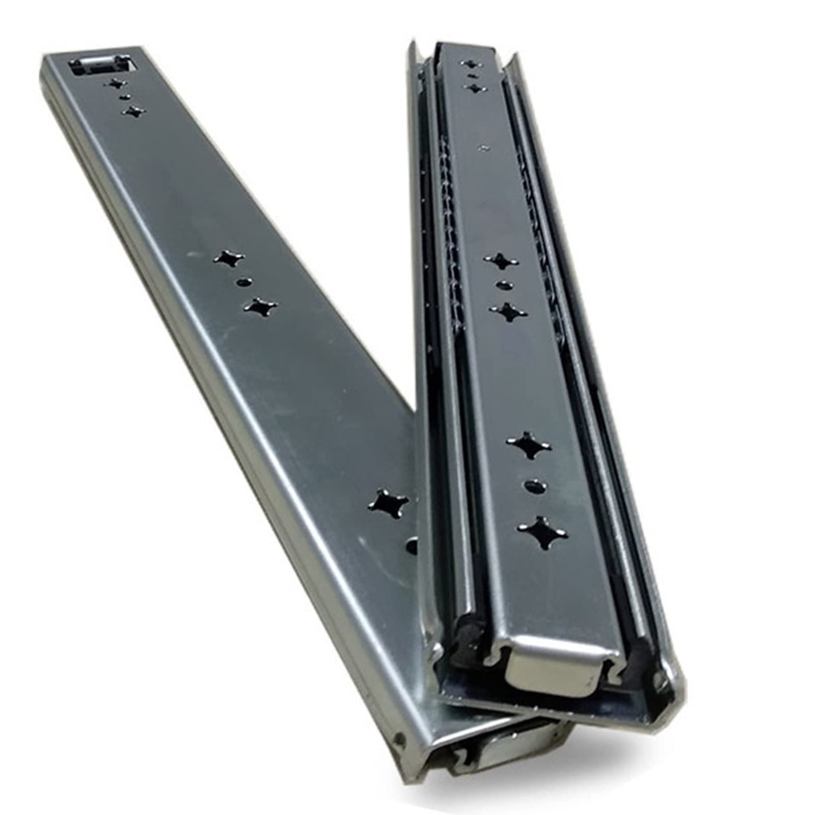 1 Paio di Guide per Cassetti per Carichi Pesanti 250 600 1000 1200 1400 1500mm, Guide Telescopiche per Guide a 3 Sezioni a Estrazione Totale, per Guide per cassetti Industriali, Armadi da Cucina (dime