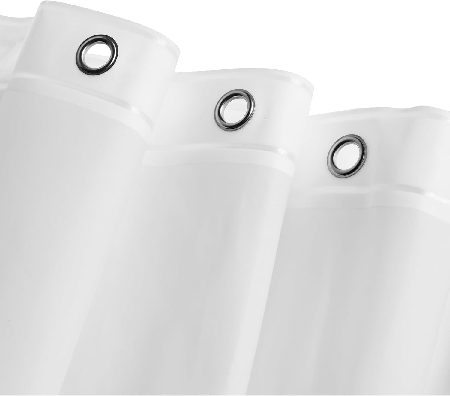 Bath Bliss PEVA Hotel Grade Shower Curtain Liner | 8G | 70"x 72" | Stainless Steel Grommets |Weighted Magnetic Hem |Frost