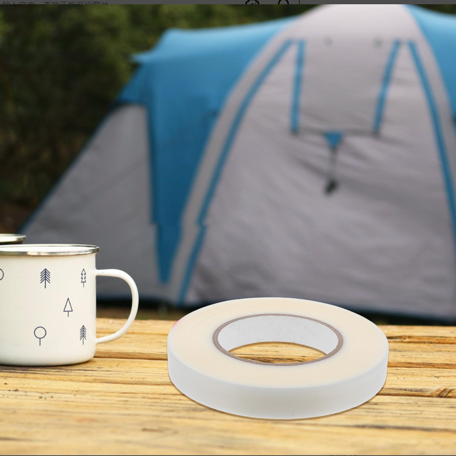 KESYOO Ruban Adhésif Thermofusible en PU Blanc Étanche Rouleau de 100m pour Coutures de Tente et Vêtements pour Camping et Gazon Artificiel