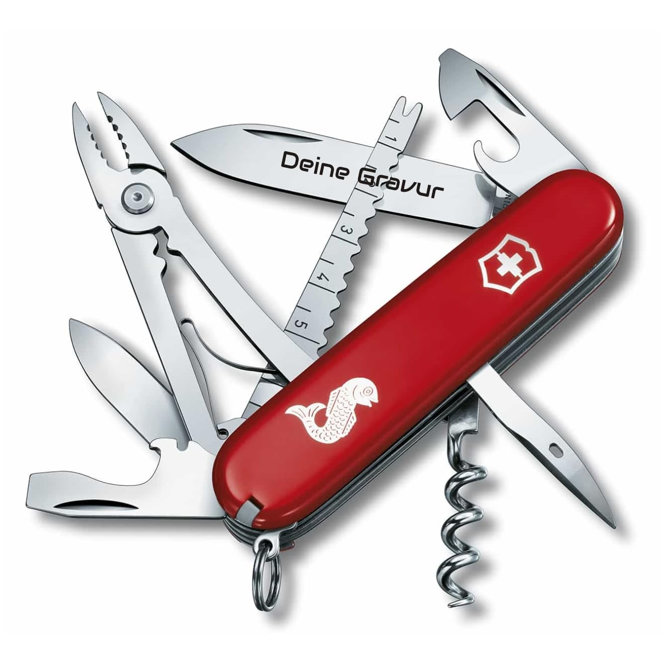 Couteau suisse personnalisé Victorinox pour vos sorties de pêche nature