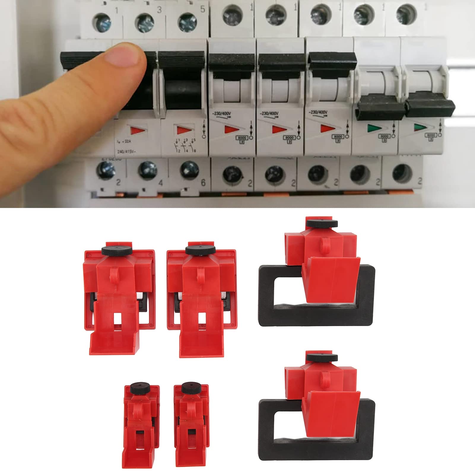 Buscador de Interruptores de Circuito, Kit Bloqueo con 6 Piezas PA Kits Bloqueo Nylon para Vehículos para la Industria