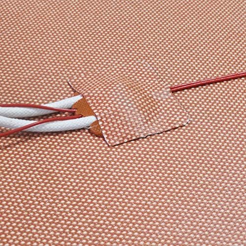 CR10 S5 Silicone Heater Pad 508 x 508mm 20" X 20" Heated bed w/ 24 Holes For Creality CR-10 S5 3D Printer Large Print Bed, Adhesive Backing + Sensor (120V)