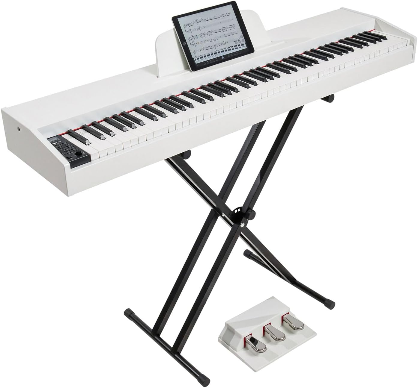 Piano Keyboard 88Key SemiWeighted Digital Piano with LED Screen, Custom