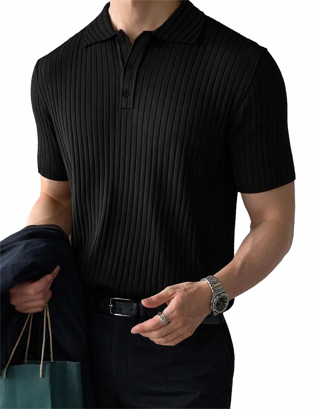 Noble Monk Relax Fit Polo Neck T-Shirt-picture-55