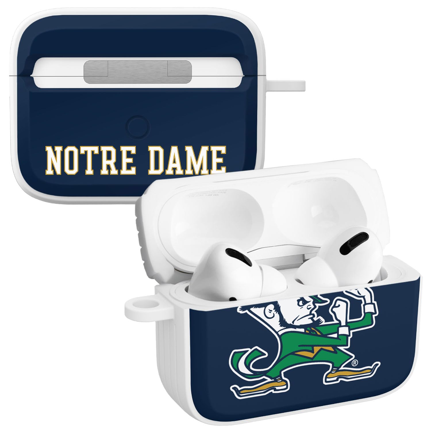 AFFINITY BANDS Notre Dame Fighting Irish HDX Case Cover Compatible with Apple AirPods Pro 1 & 2 (Classic)