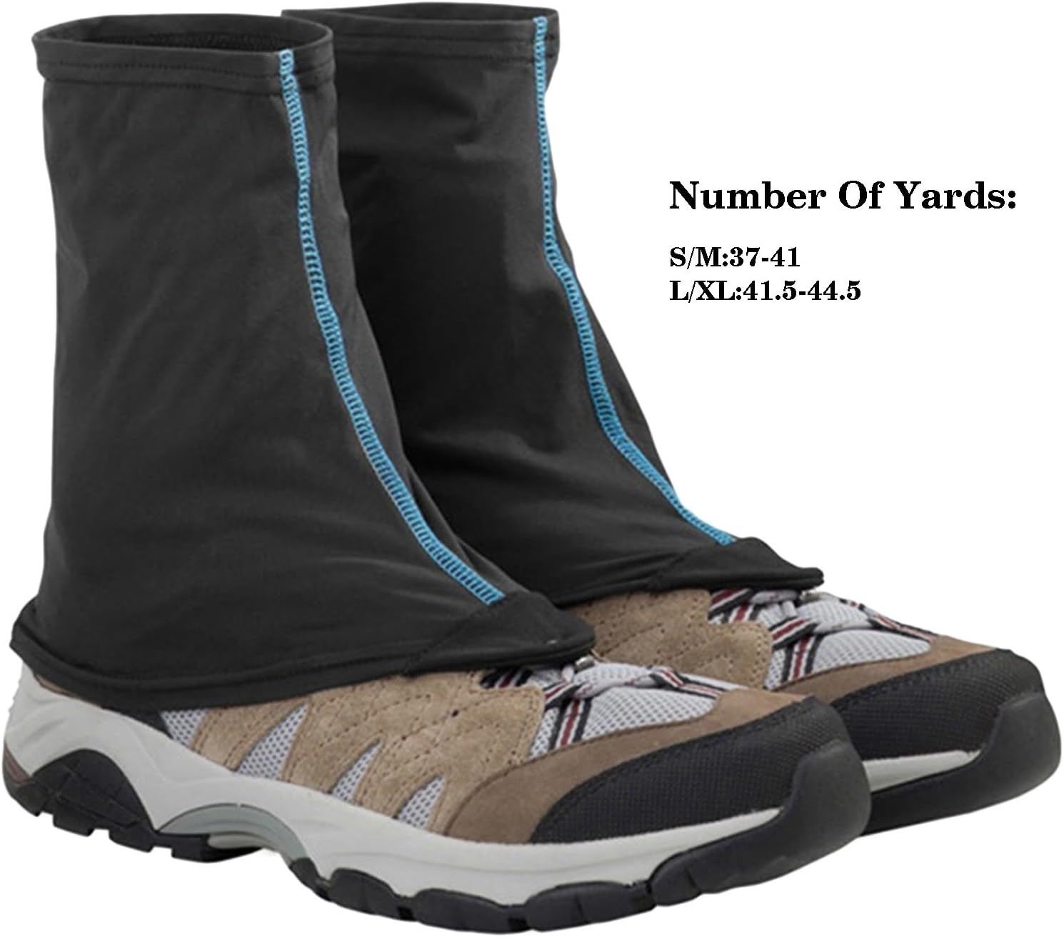 Leg Gaiters,Adjustable Lightweight Shoes Gaiters,Breathable Snake Gaiters Boots,Suitable for Snow Cross-country Running Hiking and Mountain Climbing(M-L)