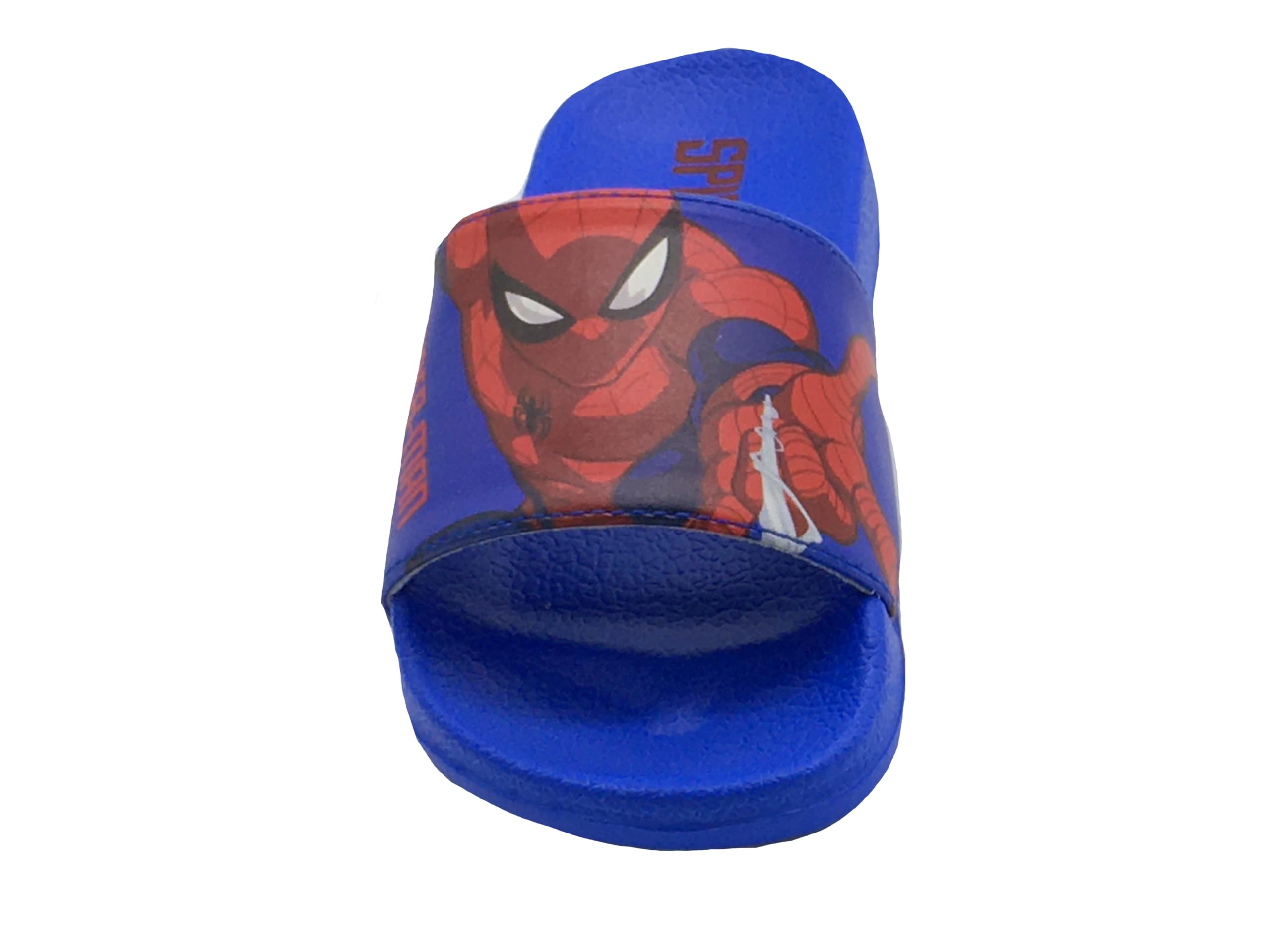 Marvel Spider-Man, Garçons, Filles Enfants Spiderman Piscine Sliders, Tongs, Sandales de Plage, Bleu, Taille 26-34 EU
