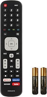 New EN2AJ27H Remote Control for EN2AJ27S Replaced Remote fit for Sharp TV LC-50N7000U LC-50N6000U LC-60N5100U LC-55N7000U LC-65N5200U LC-65N7000U LC-55N620CU or Hisense TV with Batteries
