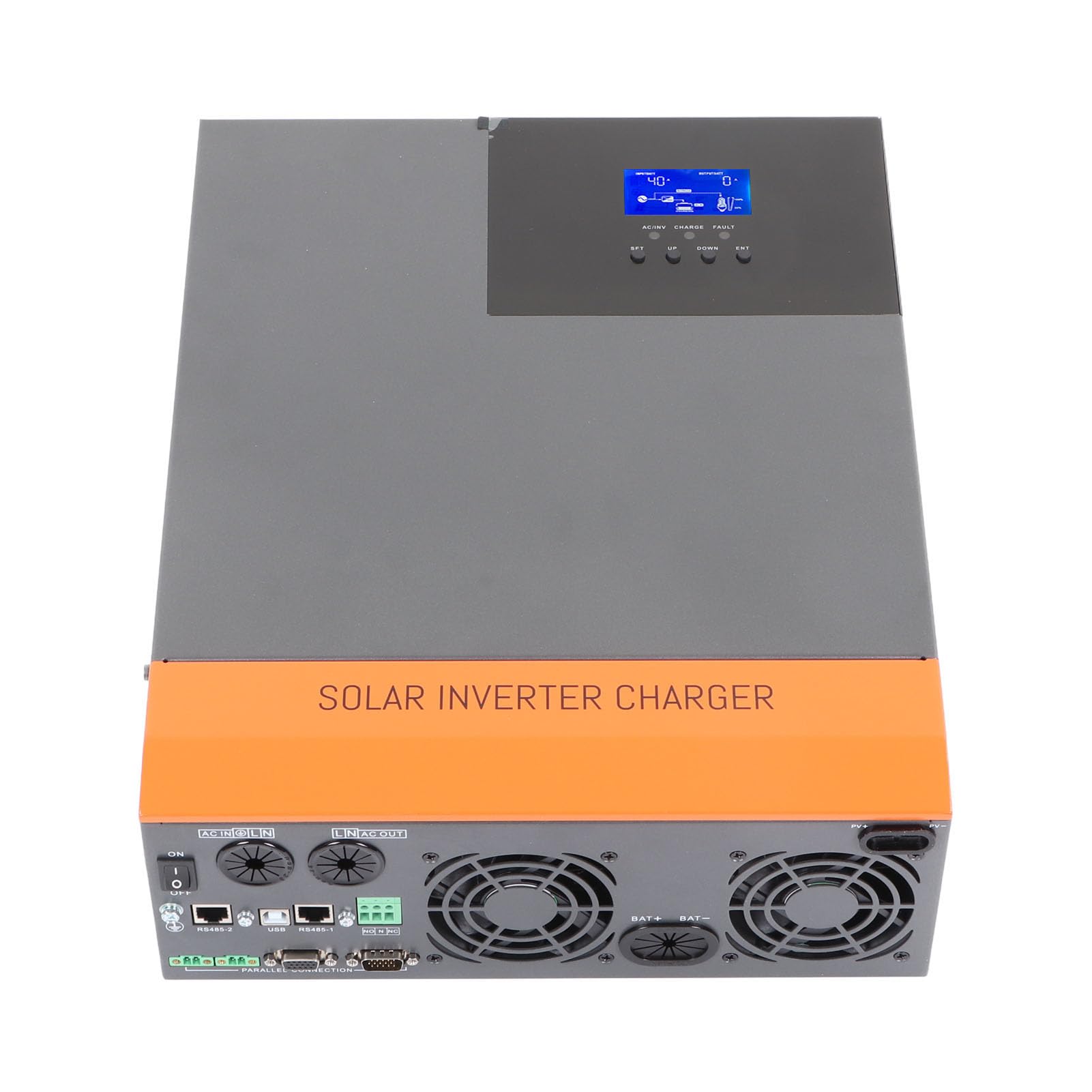 Fafeicy Falownik Solarny, Inwerter Czysta Sinus 5600W 48V z MPPT 80A, do