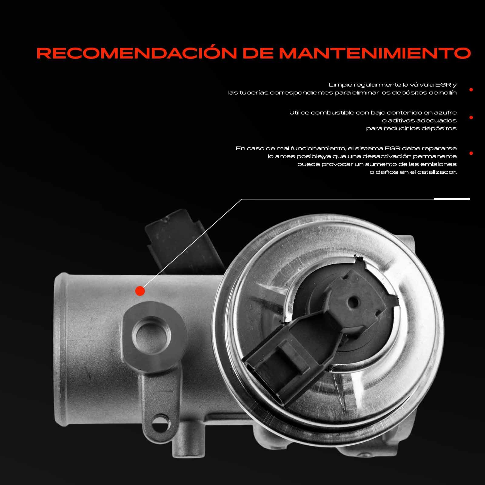 Frankberg Válvula EGR (válvula de recirculación de gases de escape) 555304 | Compatible con: Caja de tránsito FA, Plataforma/chasis Transit FM FN, Autobús de tránsito FB FC FD FS FZ