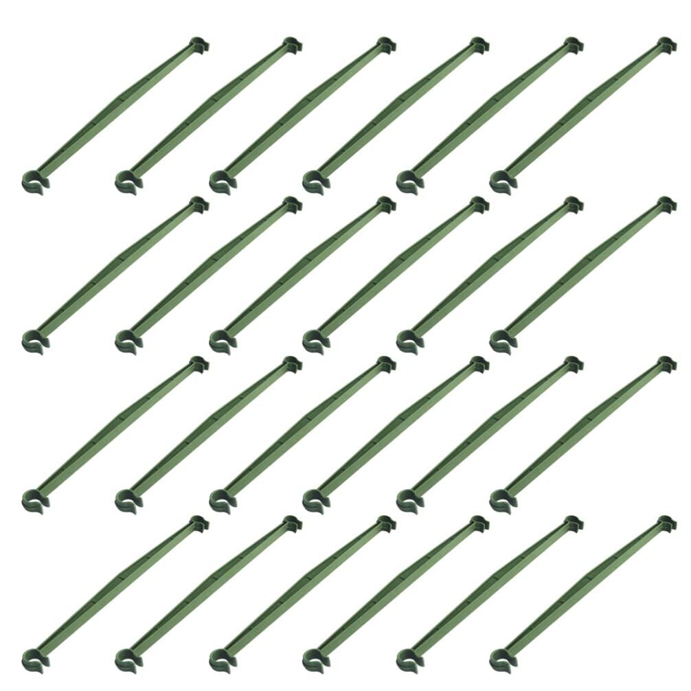 DOITOOL 24pcs Plastic Plant Stake Connectors 30mm Length for Cucumber Tomato Cages