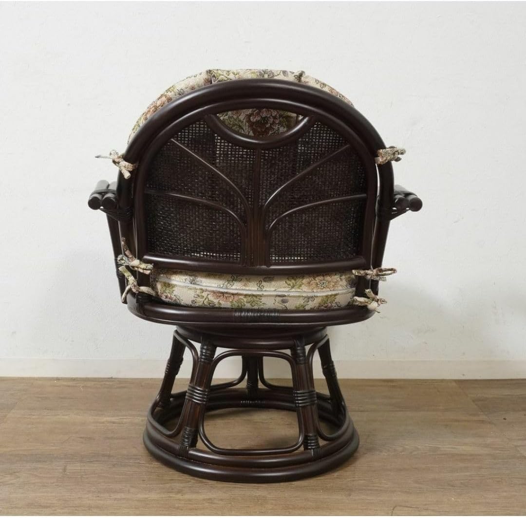 【新品 】360度回転 座椅子 　ジャガード生地 ラタン　アウトレット 新品 】360度回転 座椅子 ジャガード生地 ラタン アウトレット