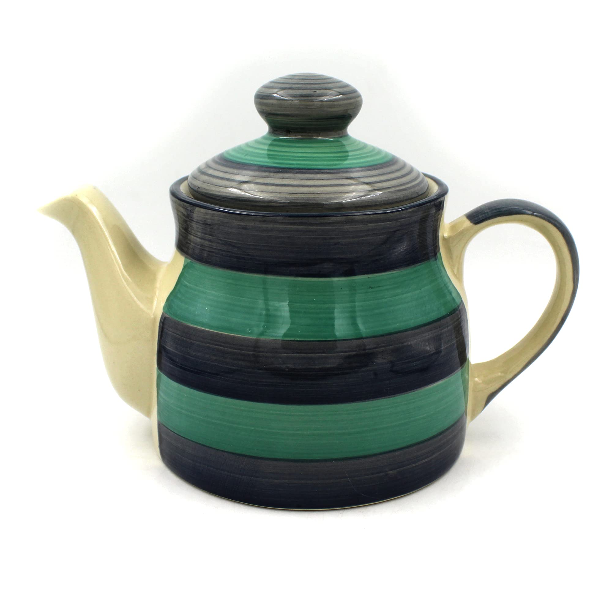 Potzo Urban Teapot, 450ML, Stoneware Handmade Ceramic Product (Sea Green)