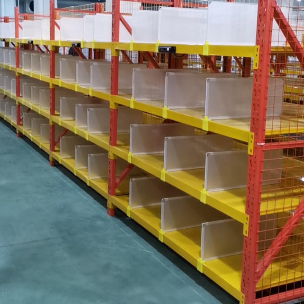 Divisores de estantes de plástico para organización de armario, separadores de almacenamiento de ropa, clasificadores fáciles para el hogar y la despensa, diseño de hebilla duradero y ajustable