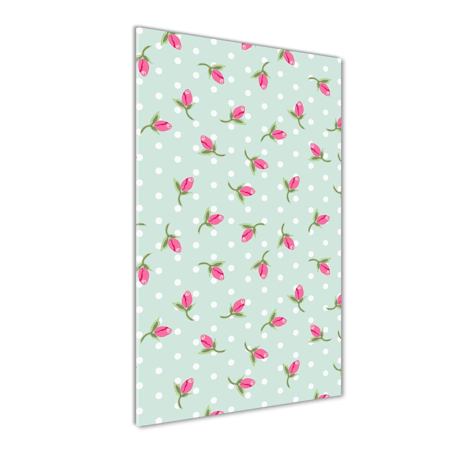 Tableau en Verre Incassable Tulup 60x120 cm - Déco Murale Anti-Poussière Motif Roses