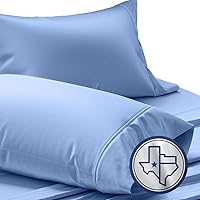 Vista 27 de TEXAS LINEN CO. Juego de 4 fundas de almohada de algodón egipcio premium tamaño estándar/queen - Fundas de almohada de lujo de algodón de alto Gris