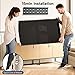 PERLESMITH Tilting TV Wall Mount Bracket Low Profile for Most 23-60 inch LED LCD OLED, Plasma Flat Screen TVs with VESA 400x400mm Weight up to 115lbs, Fits 16