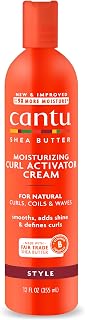 Cantu Shea Butter Moisturizing Curl Activator Cream for Natural Hair - Defines Waves, Curls & Coils 12oz