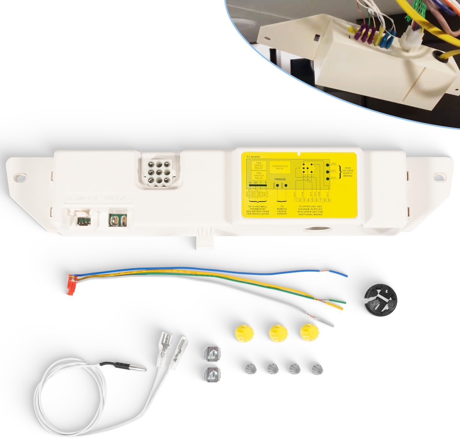 8330-752 Ceiling Control Box Assembly Replacement Parts Fit for Coleman Mach RV Non-Ducted Air Conditioner A/C Systems with Wall Thermostat, 12 VDC Control Cooling Only, Replace 8330752