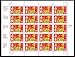 Year of the Rooster: Lunar New Year, Full Sheet of 20 x 29-Cent Postage Stamps, USA 1992, Scott 2720