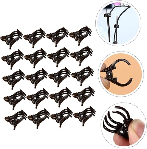 Miniatura 2 de 150 clips de orquídea de jardín, prácticos clips de soporte para plantas para asegurar tallos y enredaderas, protegen las orquídeas de daños por