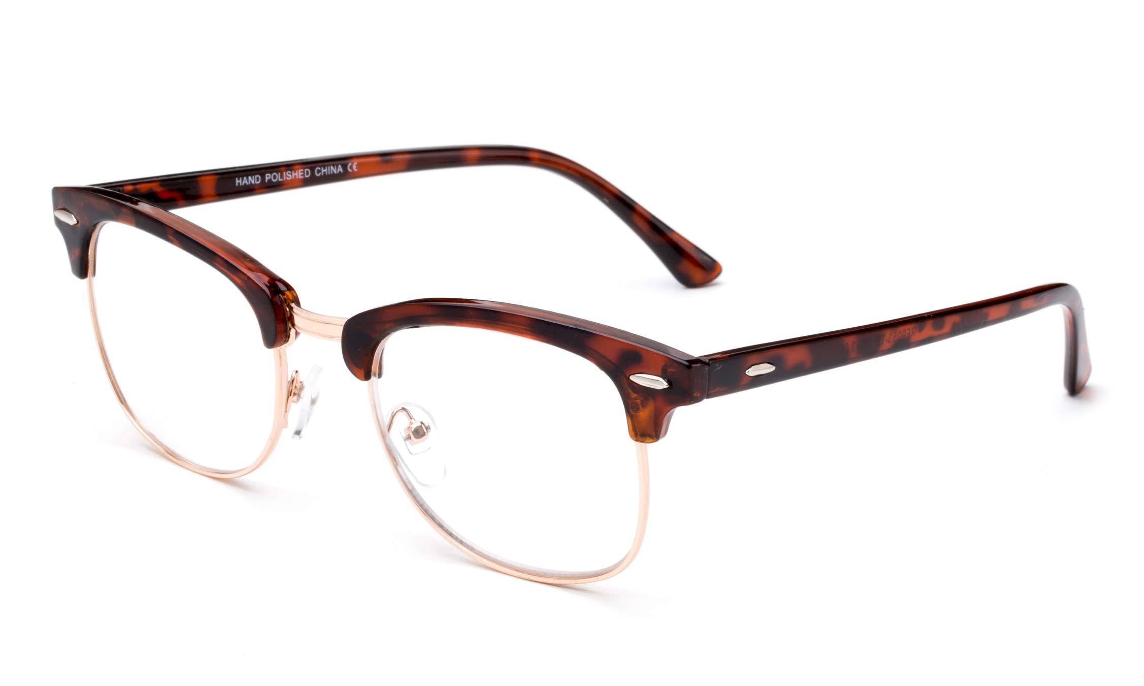 Half Frame Reading Glasses Fashion Semi Frame Reading Glasses for Men Retro