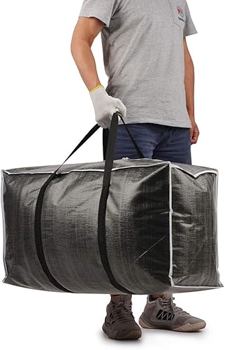 Miniatura 2 de Latagui Bolsa de mudanza extra grande de alta resistencia asas de transporte y cremallera alternativa a la caja de mudanza para viajes transporte