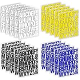 20 Sheets 880 Pieces Iron on Letters and Numbers, 2 Inch Iron on Vinyl Letters for Clothing, Heat Transfer Letters with A-Z PU Alphabets Sticker, Iron on Letters for Fabric, T-Shirt Printing DIY Craft