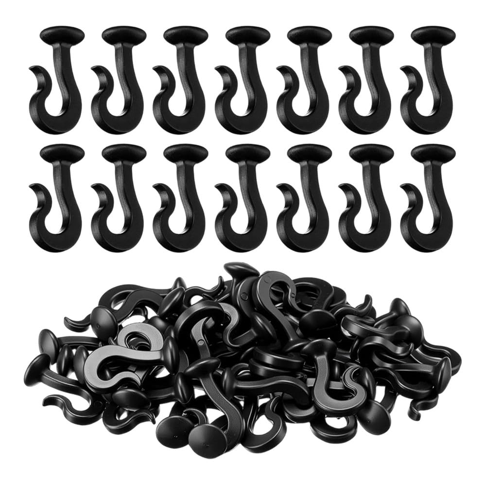 Aundhegrtt Replacement for Gazebo Curtain Hooks 50 Pack Heavy Duty for Gazebo Track Mosquito Netting Canopy Curtains