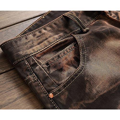 JEShifangjiusu Men's Ripped Slim Fit Jeans Stretchy Denim Distressed Moto Biker Jeans Retro Straight Leg Jean Denim Pant3