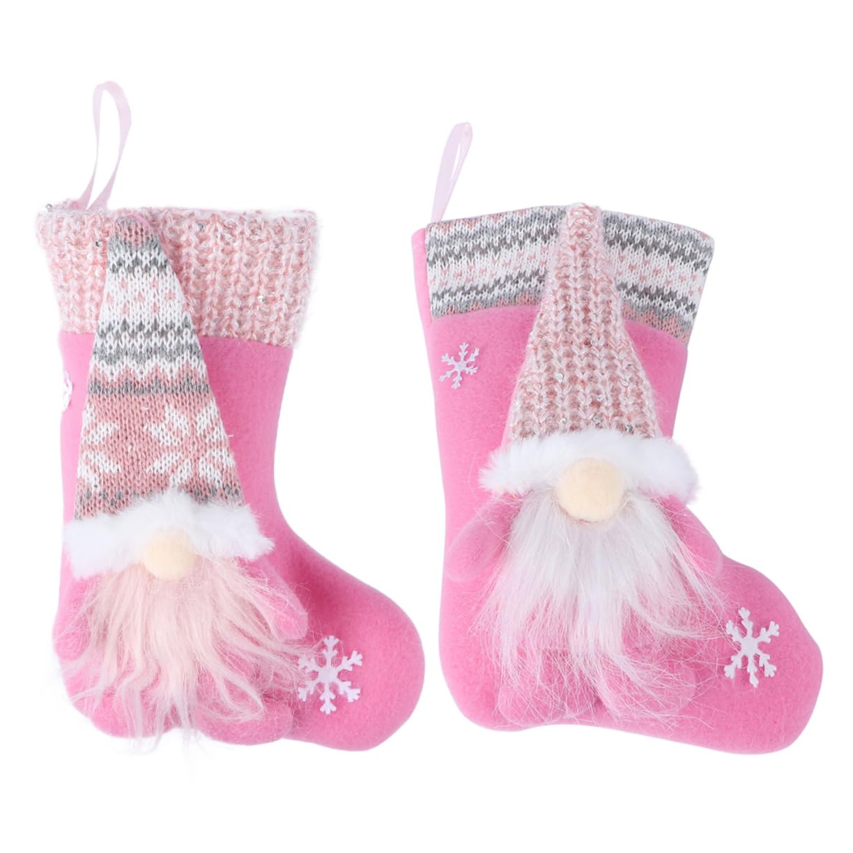 2piezas Decoración Navideña De Calcetines Muñecos Faceless Doll para Colgar Casa Accesorios De Navidad para Puertas y Ventanas