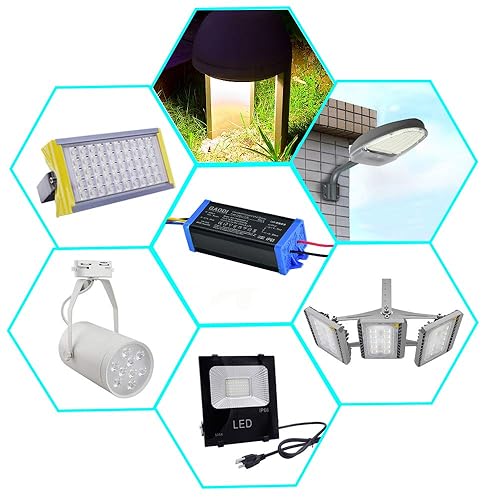 Miniatura 2 de HannaHong Transformadores/conductor de corriente constante al aire libre de 50W, AC85-265V, DC24-36V 1500mA aislado, IP65 impermeable, adaptador de