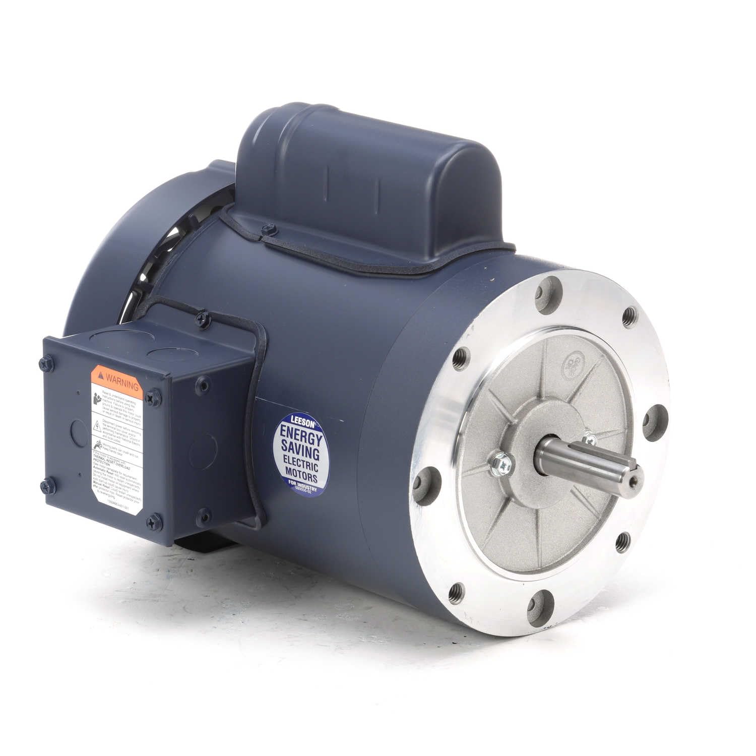Leeson 110308.00 General Purpose C Face Motor, 1 Phase, 56C Frame, Round Mounting, 3/4HP, 1800 RPM, 115/208-230V Voltage, 60Hz Fequency
