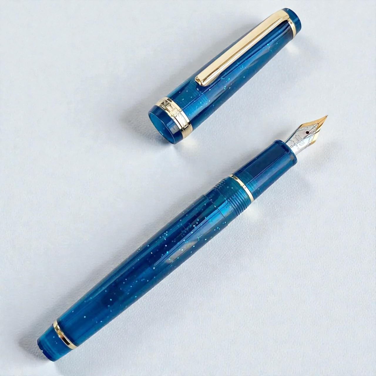 筆記具 SHINO Amazon | Jinhao 82 アクリル万年筆 細字 コンバーター付き 蛍光