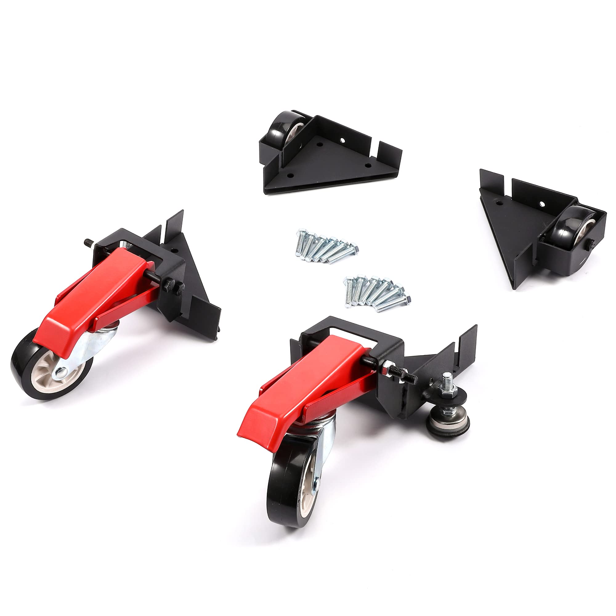 Mobile Base, Litake Adjustable Mobile Base 470LBS Load-Bearing, Industrial Strength with Swivel Wheels, Heavy-Duty Universal Mobile Base Kit for Equipment, Power Tools, Machines