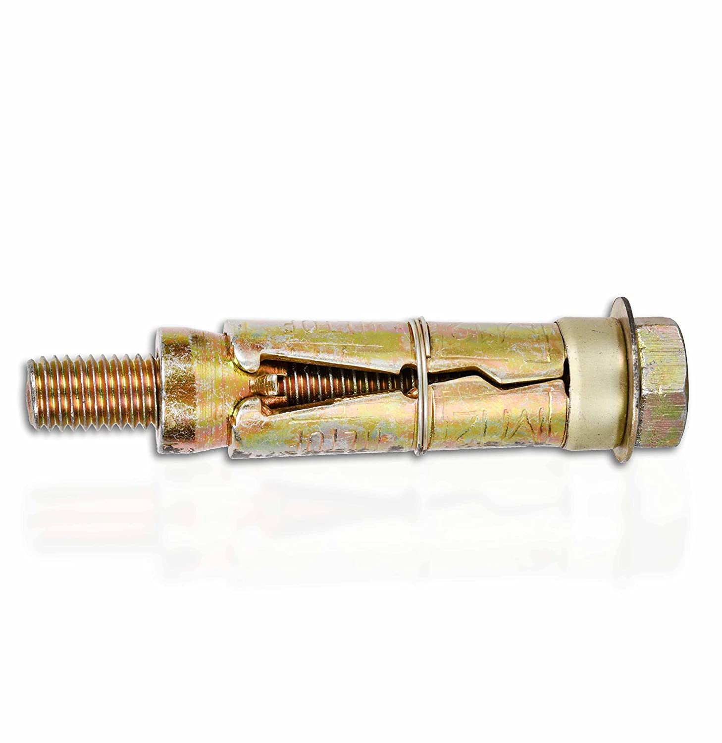 VENOM Iron Metal Wall Anchor Brass Fasteners Golden Bullet Anchor Bolt Screw Fasteners (10MM, 10 Pieces) - Image 6 thumbnail