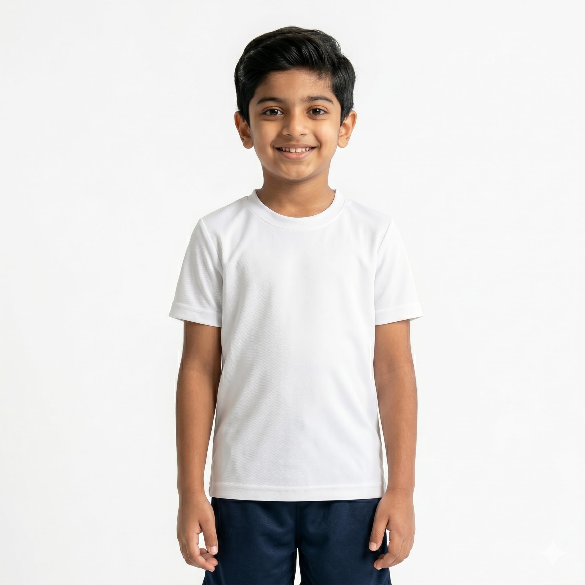 Unisex Kids Dri-Fit Sports T-Shirt | Micro Dotted Breathable DriFit | Lightweight Quick Dry Athletic Tee for Boys & Girls-picture-31
