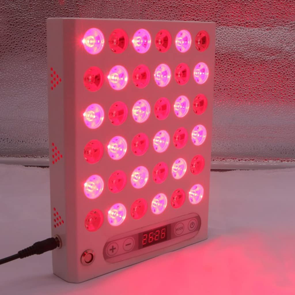 Terapia de Luz Roja, Dispositivo de Luces Infrarrojas Cercanas Rojas de 660 Nm y 850 Nm, Panel de Terapia LED con Pantalla Táctil, para Mujeres y Hombres, Piel Antienvejecimiento, Alivio del Dolor
