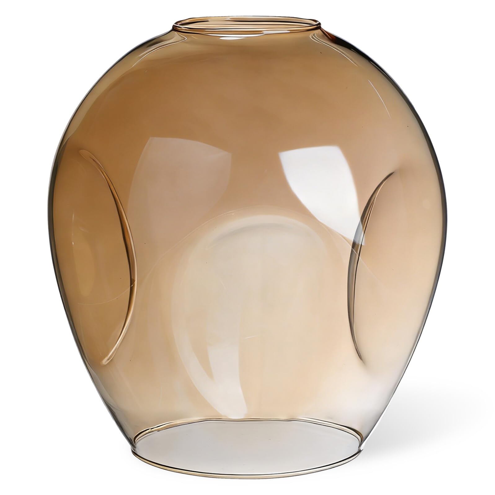 Abaodam Glass Lampshade Replacement Simple Stylish Design Globe Lamp Shade Versatile Use as Light Accessory for Furnishing Decoration for Floor Light and Table Lamp