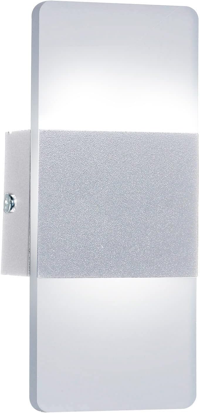 HUYAN L-ED Wall Lamp Rectangle AC85-265V Bedside Corridor Wall Lamp Home Decorative Aluminum Light Fixture