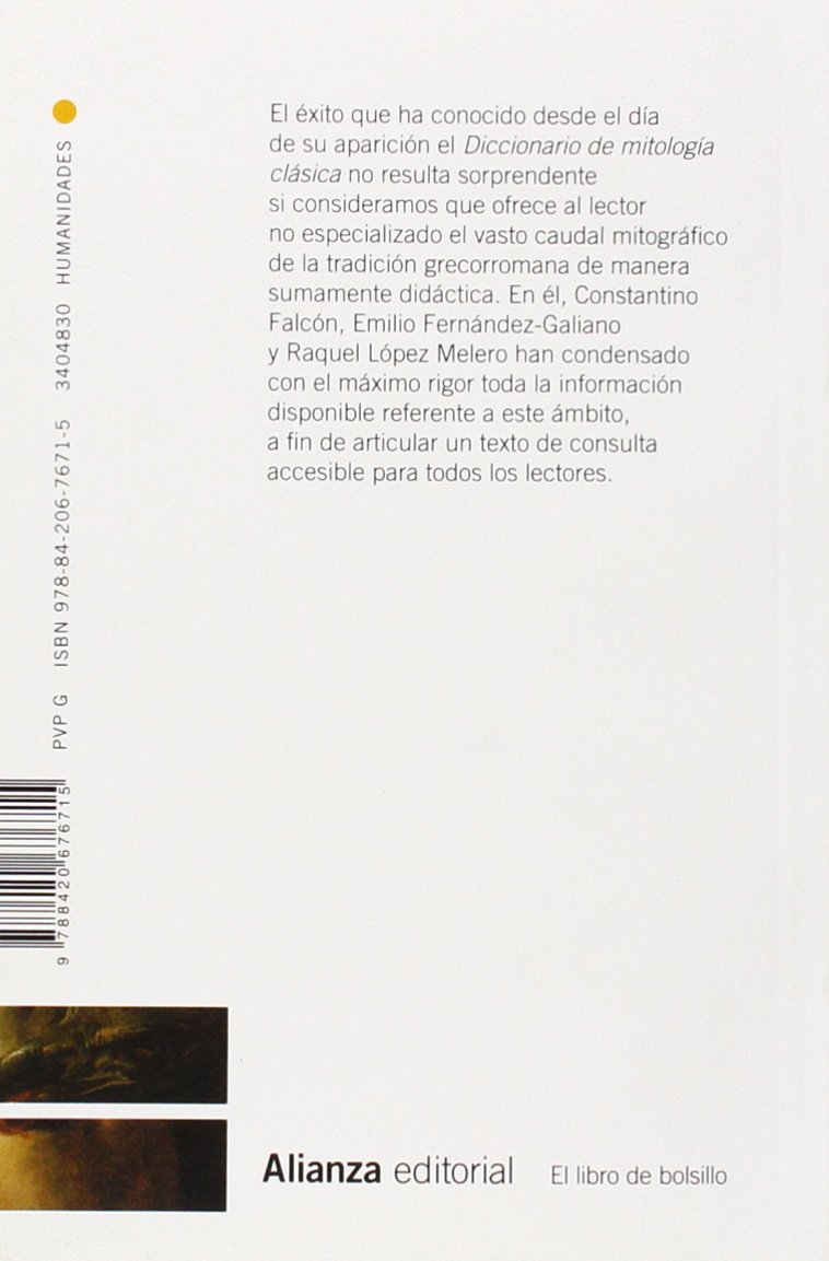 Diccionario de mitología clásica (El libro de bolsillo - Humanidades)