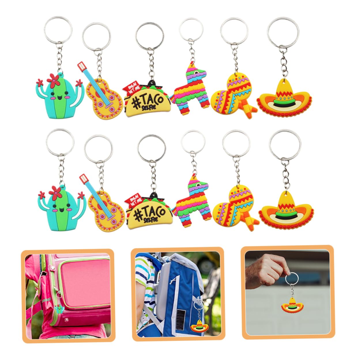 BESPORTBLE Catta Catta Catto Bag Chinms Divertente Keychain Accessori Portachiavi Catene Bomboniere Per Feste Decorazione Del Portachiavi Del Festival Keyring Carino Pvc