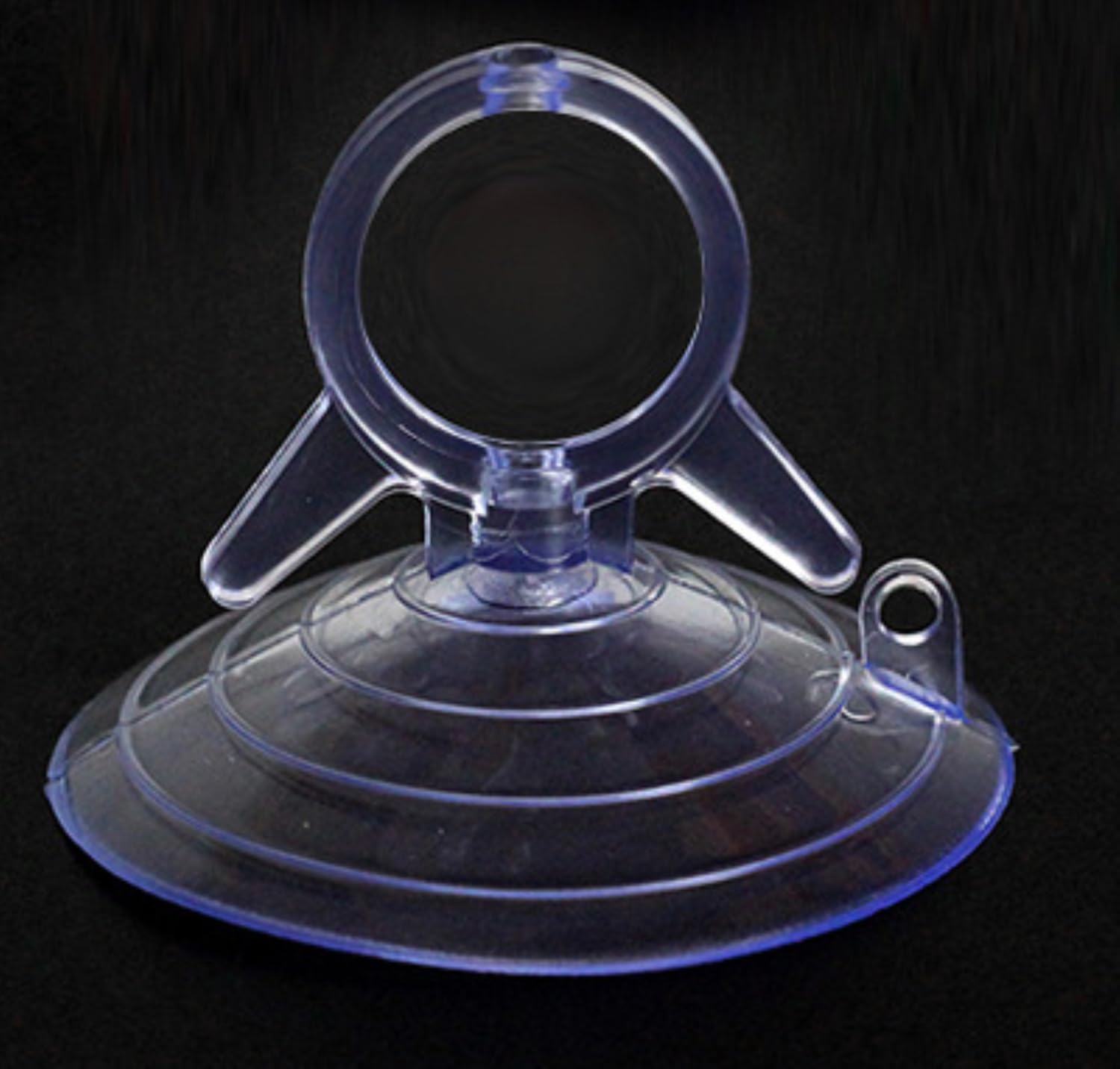 Produktbild von 100 Saugnäpfe 45mm – 50x Klar & 50x Schwarz, PVC, Multifunktional – Für Glas, Spiegel, Auto & Co.