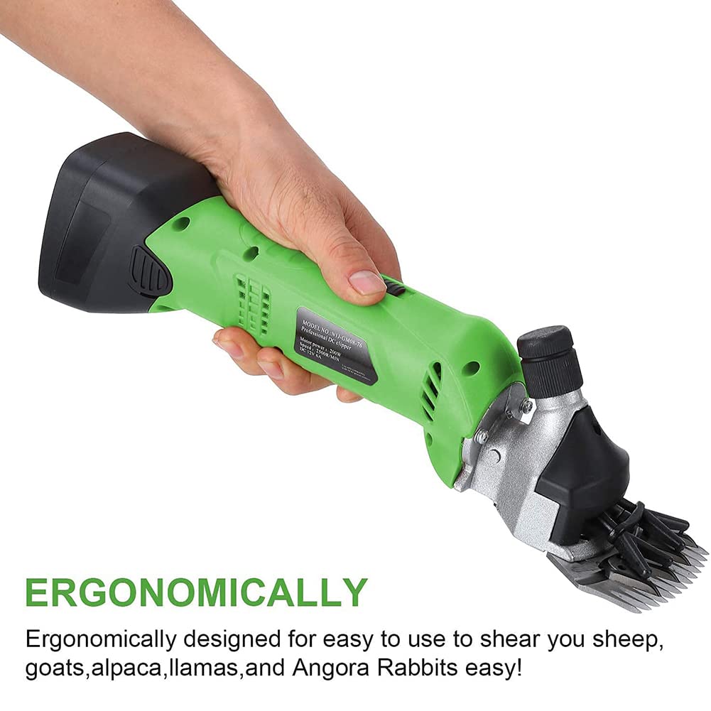 Esquiladora Profesional de ovejas, esquiladora eléctrica para ovejas, máquina esquiladora de ovejas de 2500 RPM, esquiladora de Cabra de Velocidad Ajustable para la mayoría de Las ovejas