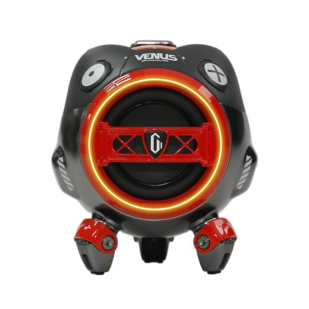 Gravastar G2_Red VenUS Wireless Bluetooth 5.0 Speaker, Flare