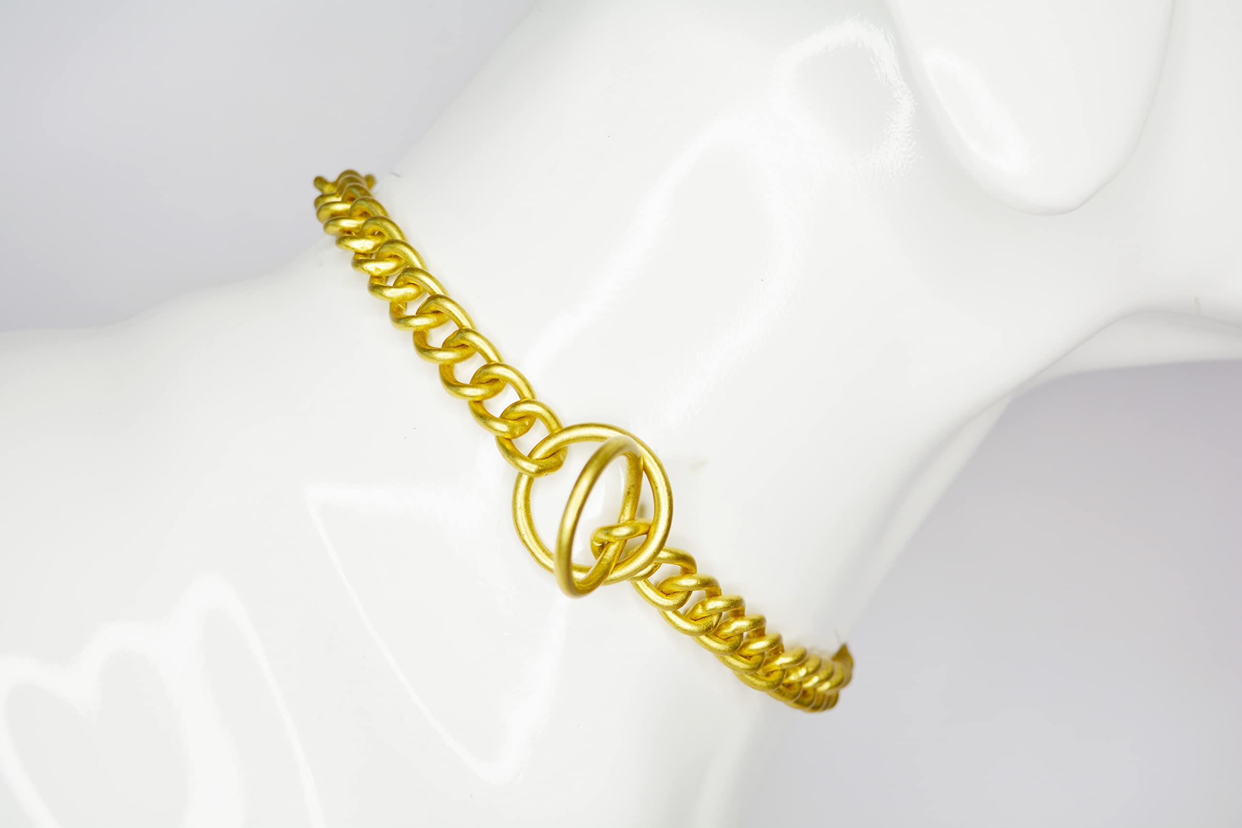 AGN Brass Dog Choke Chain Adjustable Slip on Choke Chain (4.0mm (24Inch)) - by Hemster (B09T5SWT73) Amazon Price History, Amazon Price Tracker