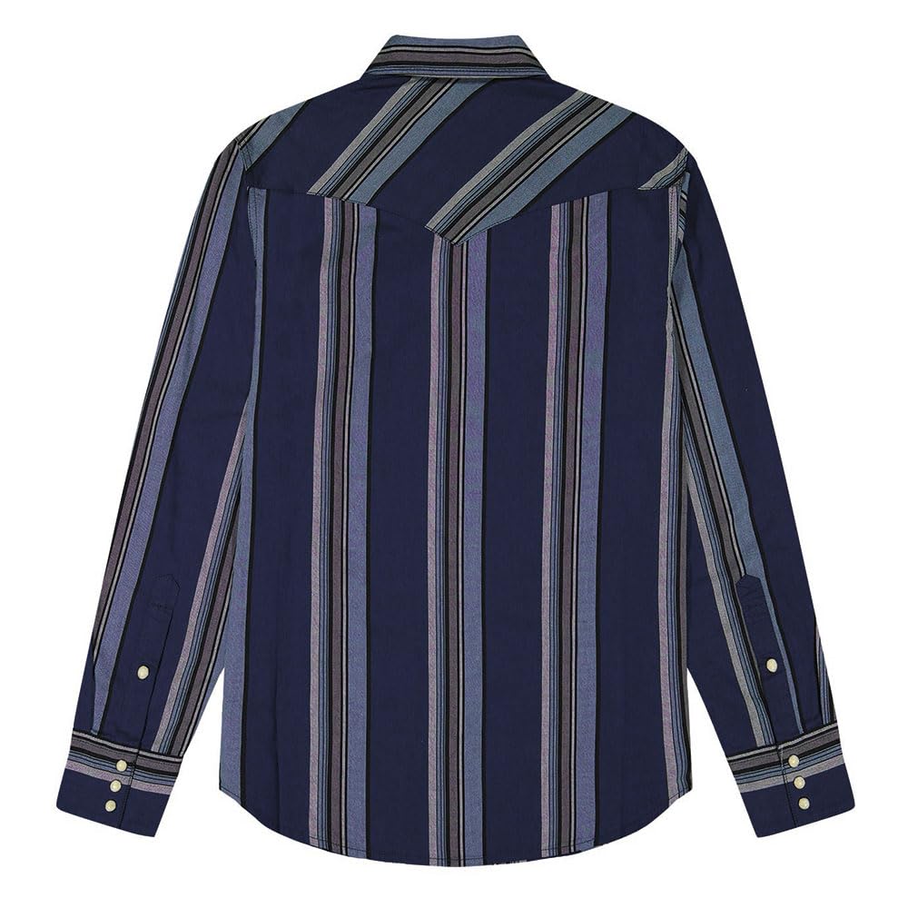 Wrangler - Camisa Hombre - Corte Regular - Western Indigo Shirt - Azul Marrón
