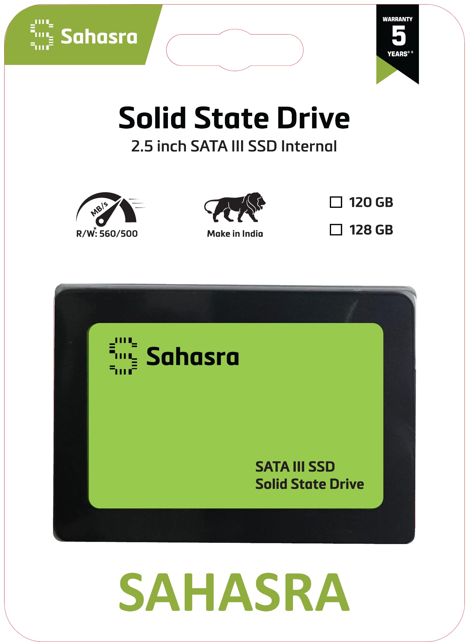 Sahasra 2.5 Inch SATA III Internal Solid State Drive (SSD) Black (128 GB) (B08P2TT87Q) Amazon Price History, Amazon Price Tracker